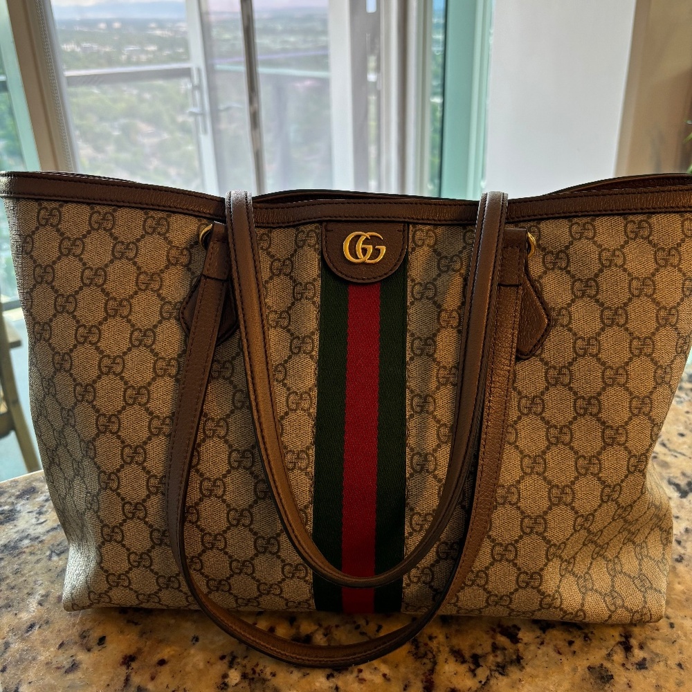 GUCCI - OPHIDIA GG MEDIUM TOTE